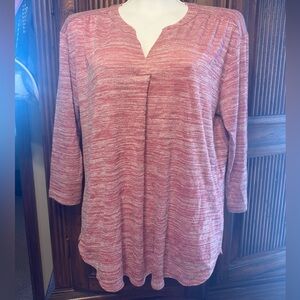 Van Heusen pink Knit Top, size large
